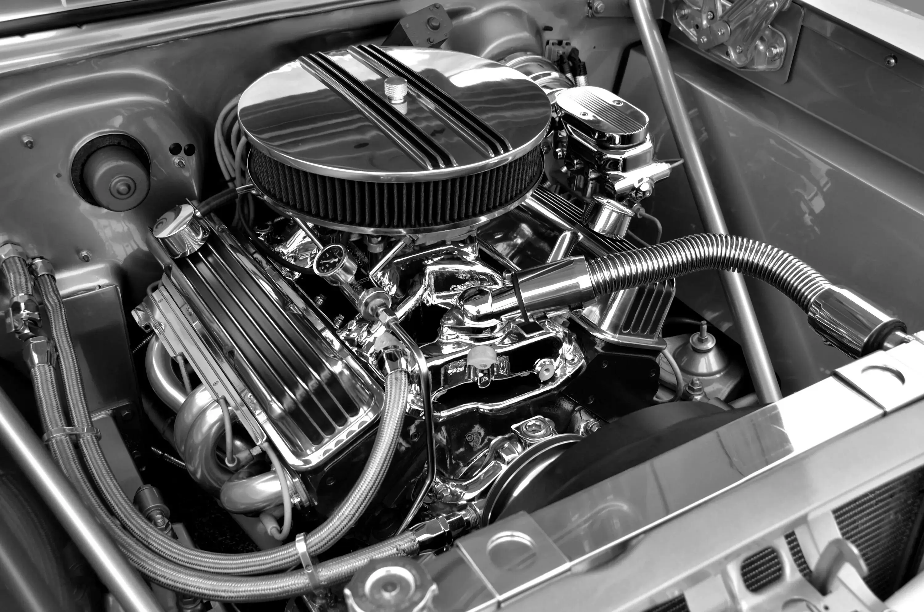 Detailed engine view
