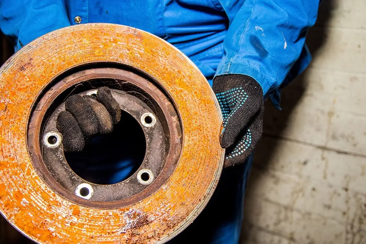 Rusty brake rotor
